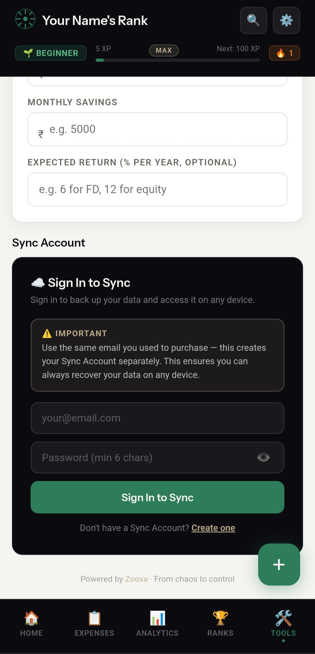 RupeeRank data sync